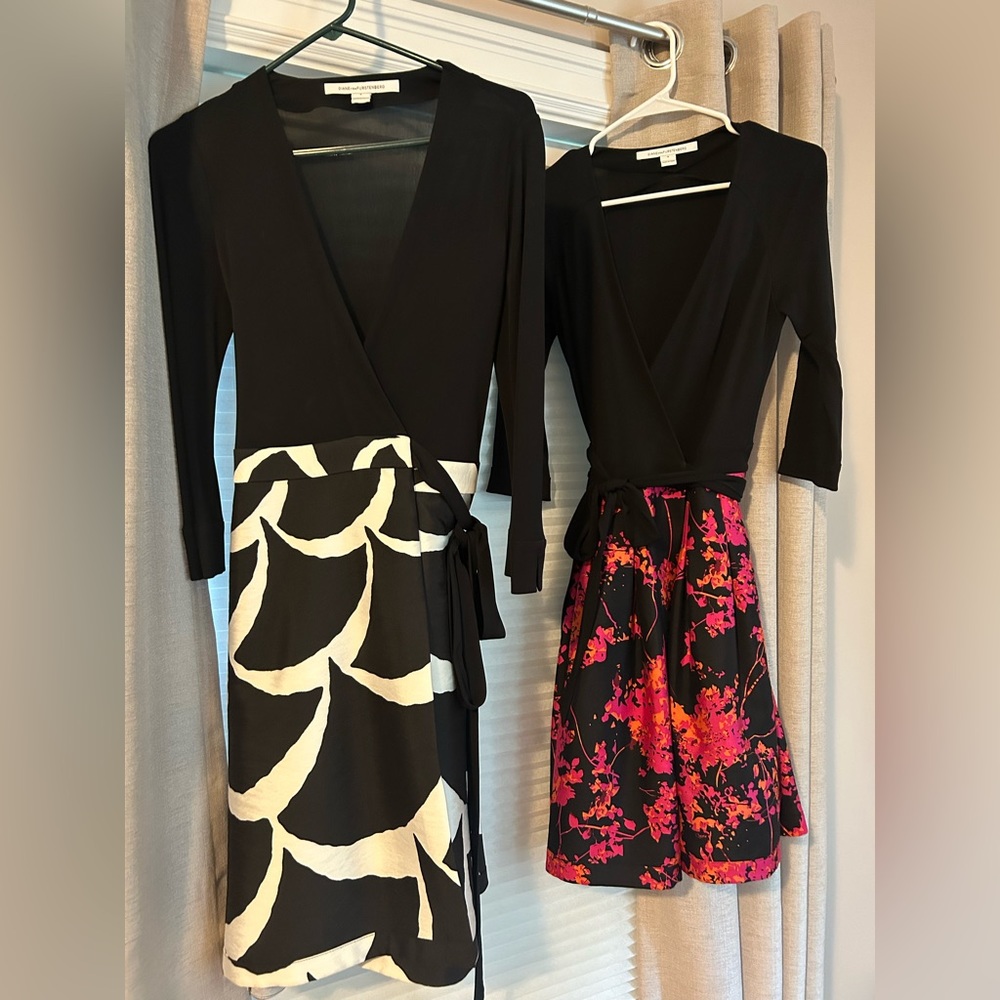 Diane Von Furstenburg wrap dresses. Size 4. Excellent condition.